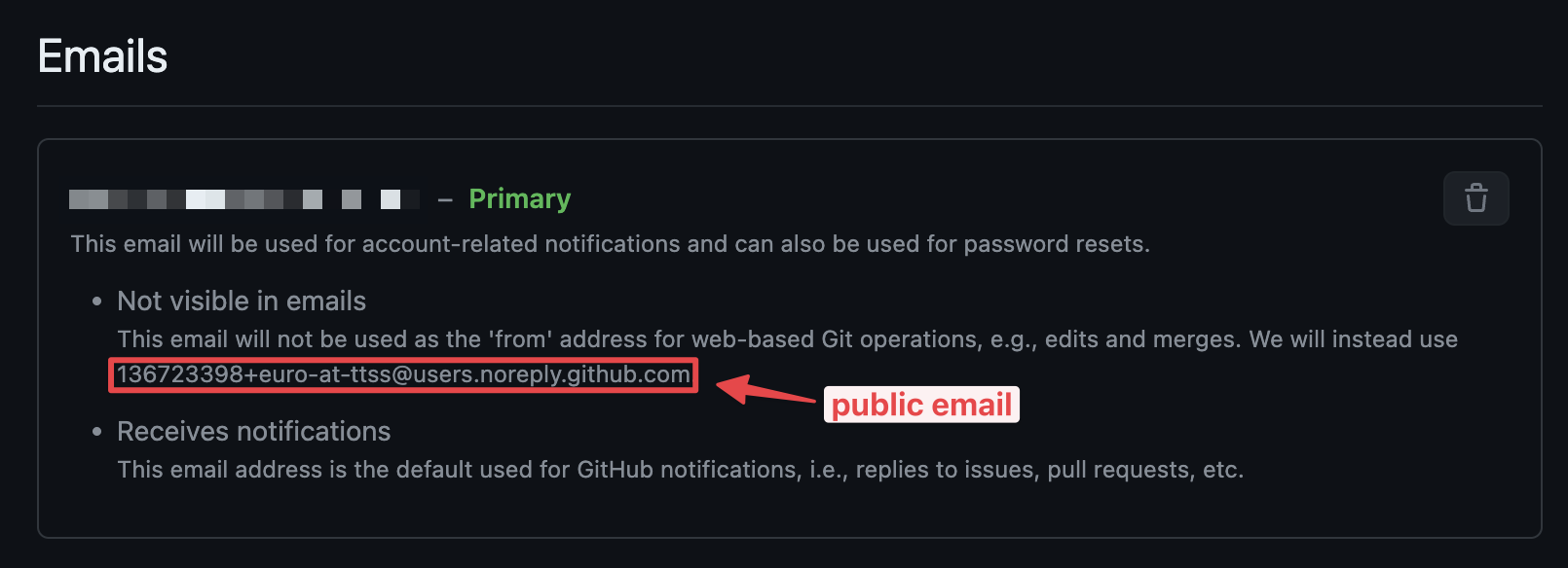 GitHub Public Email